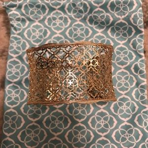 Kendra Scott Candice Gold Cuff Bracelet Filigree